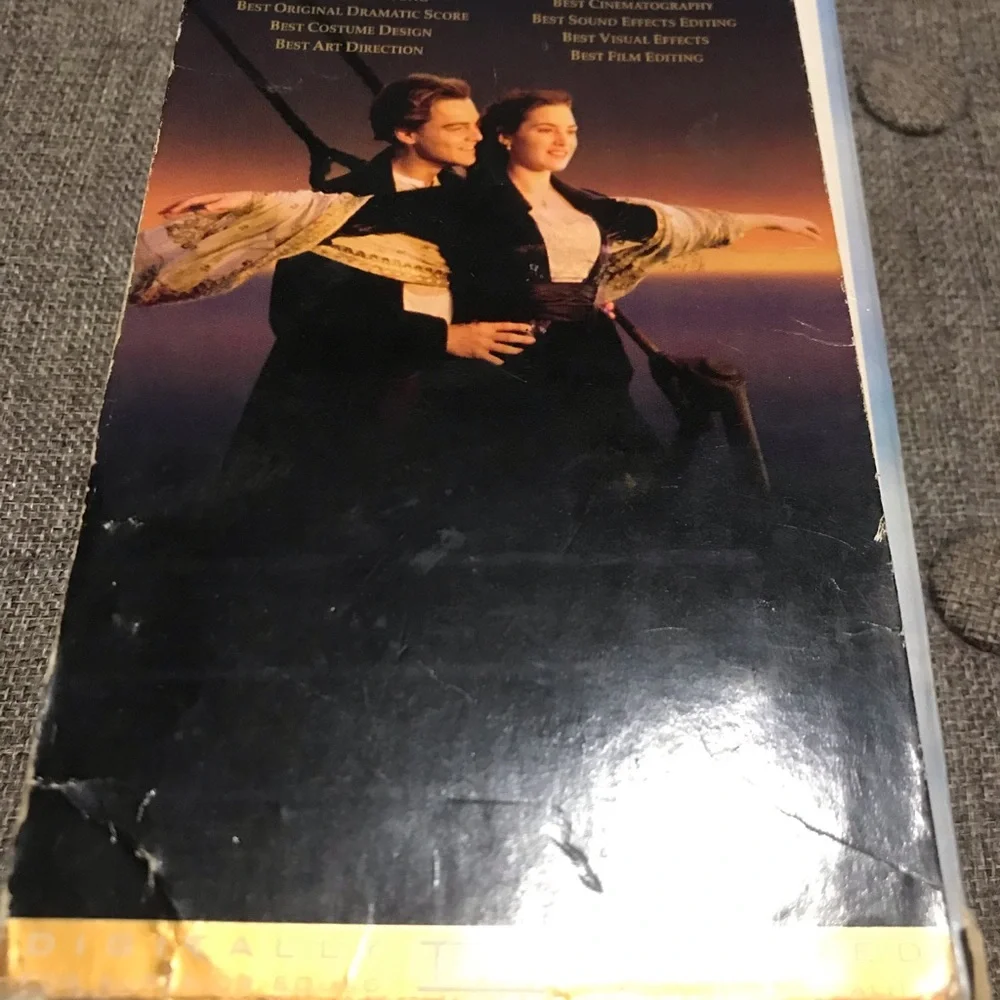 VTG Titanic VHS 1998 2 Tape Set UNTESTED